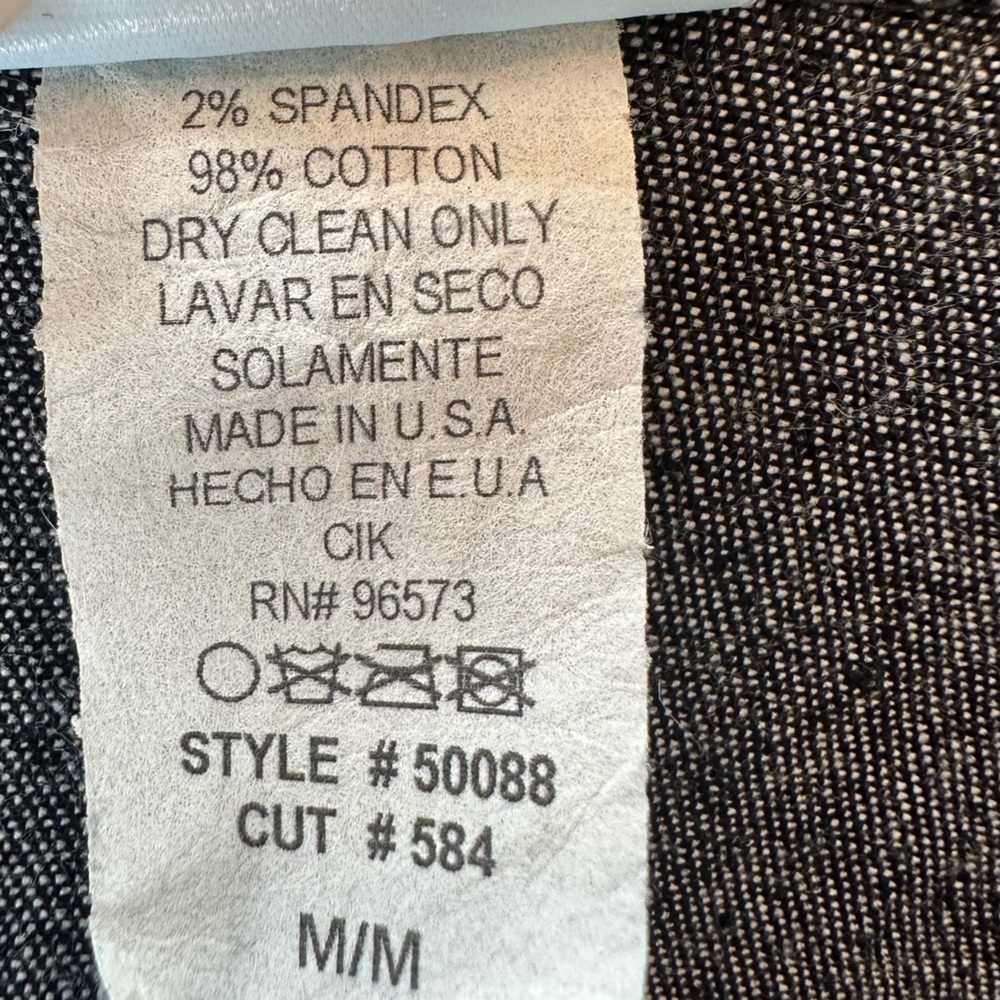Y2K Strapless Cotton Denim Dress with Lace Up Detail on Thigh (Size Medium) - Picture 8 of 8